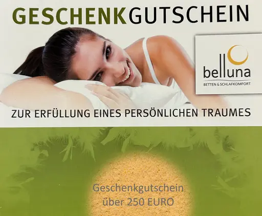 Geschenkgutschein im Wert von 250 EUR